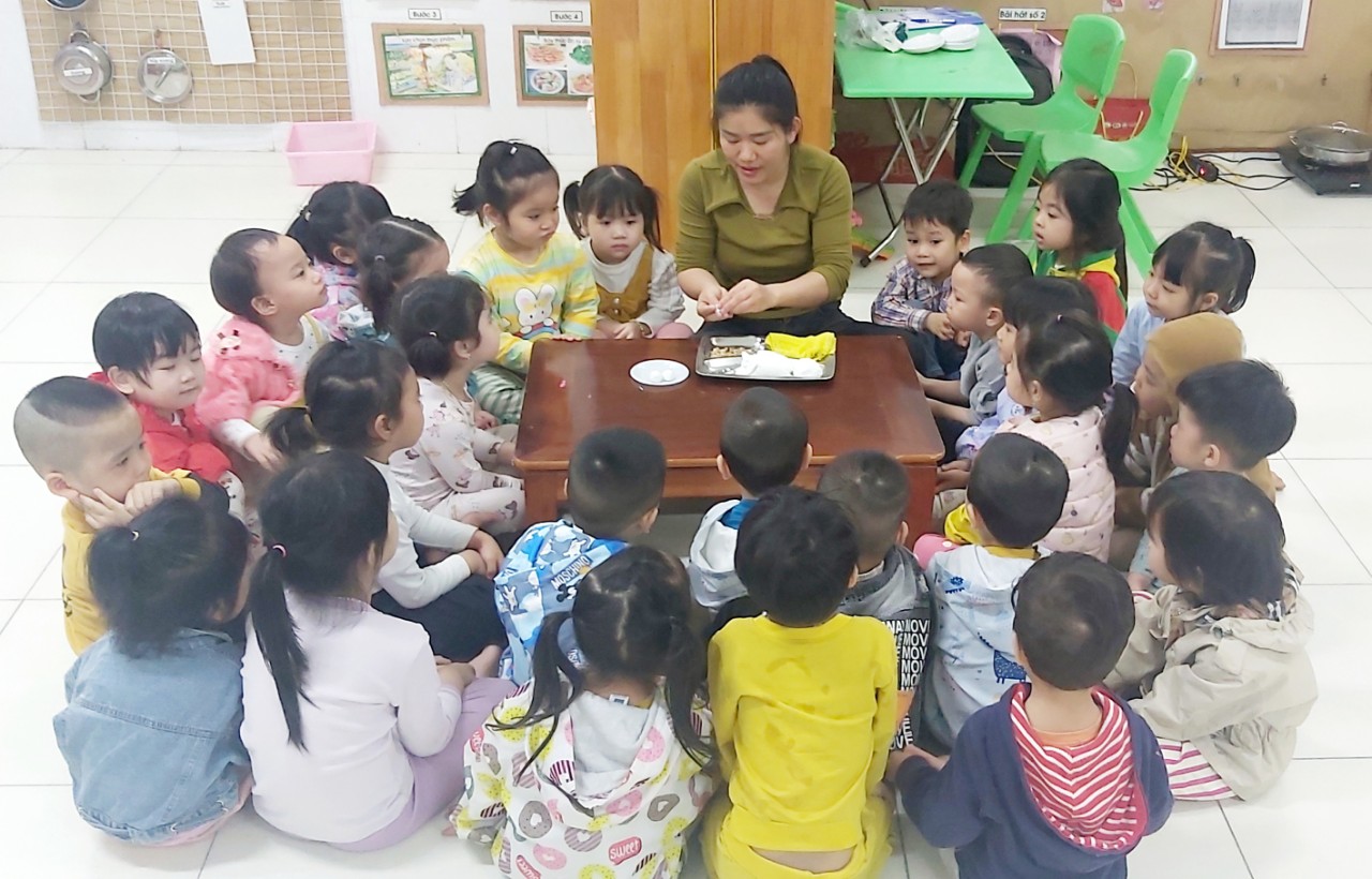 BÁNH TRÔI CHO TẾT HÀN THỰC ĐỦ ĐẦY CỦA CÁC BÉ LỚP MẪU GIÁO BÉ C1 - C2 - C3